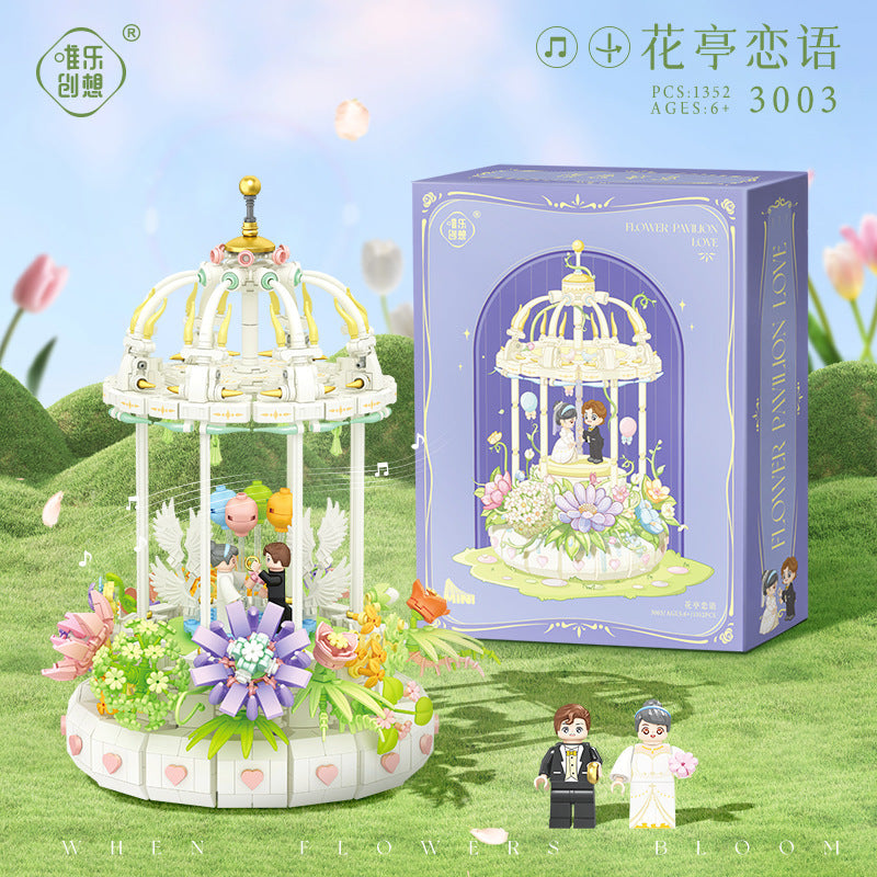 Ferris Wheel Building Blocks Music Box Assembling Toys