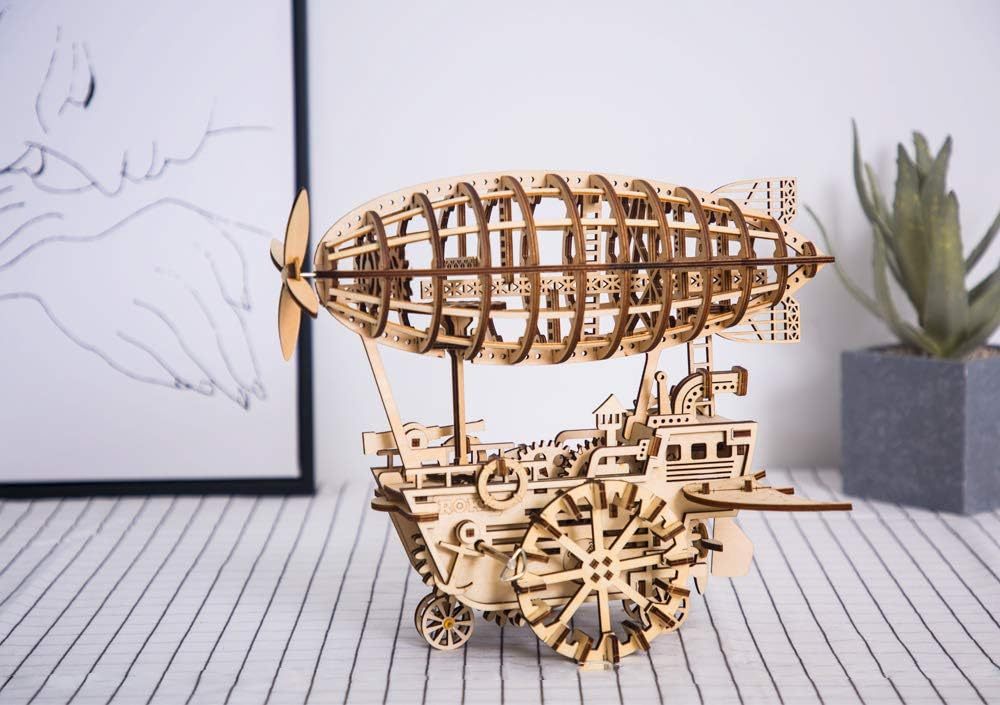 3D Wooden Air Vehicle Jigsaw Puzzle Model Kit