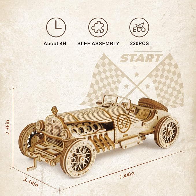 Car Model Series DIY Model Mechanical Kits Xmas
