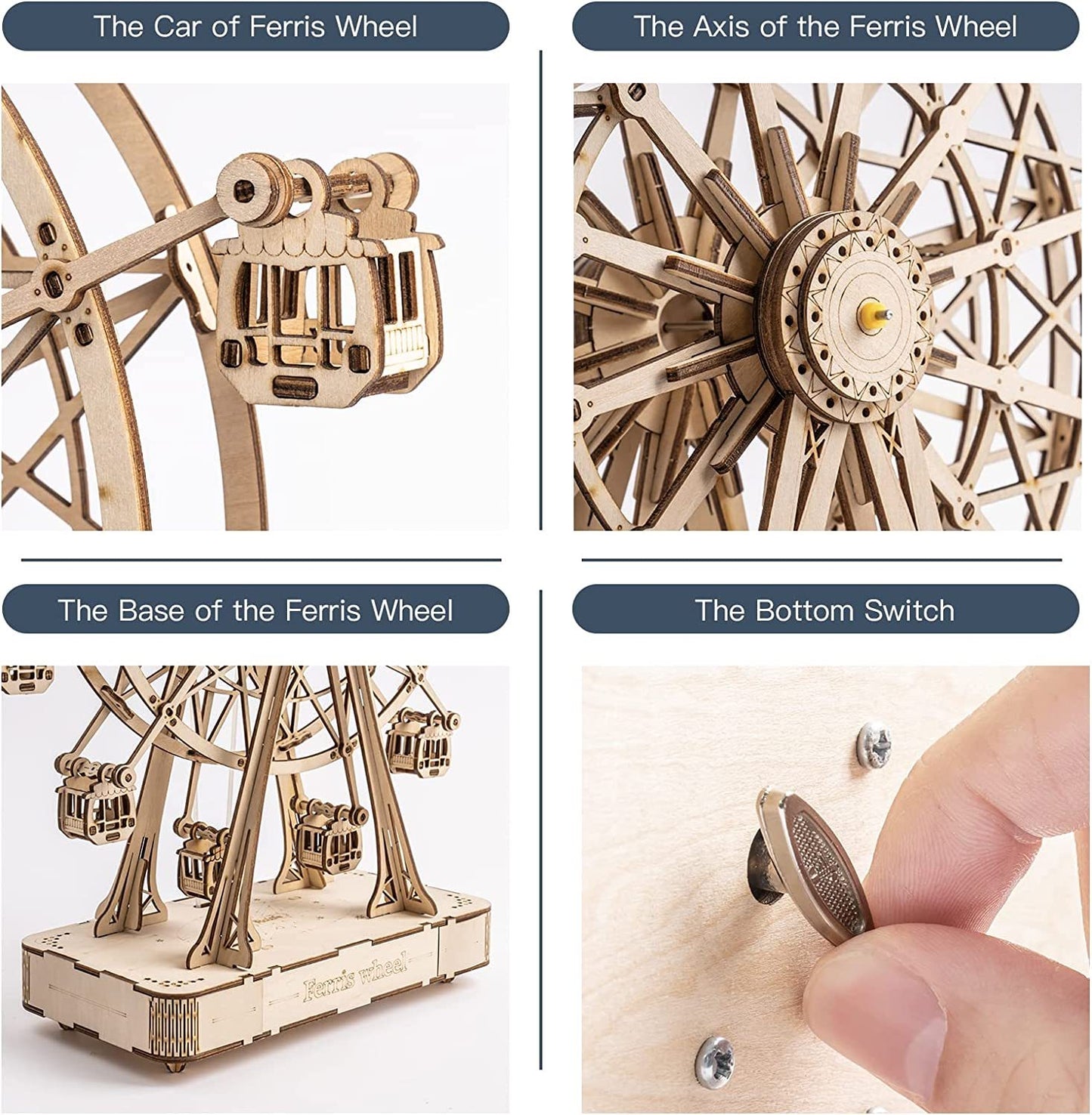 Ferris Wheel Music Box – Buildable Puzzle Kit