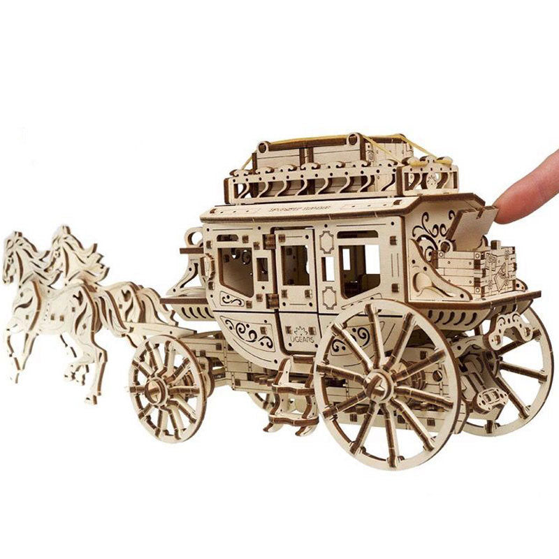 Rustic Carriage Adventure – 3D Wooden Puzzle