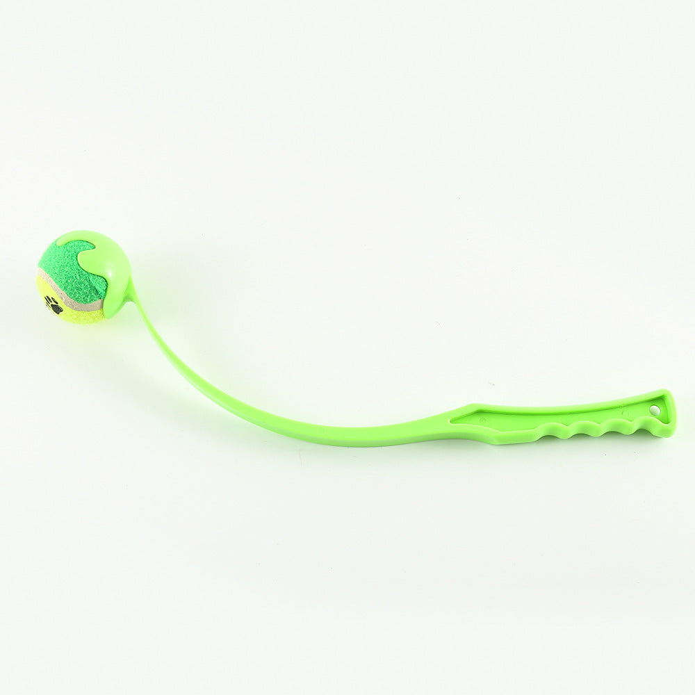 Green variant of throw toy with ball 