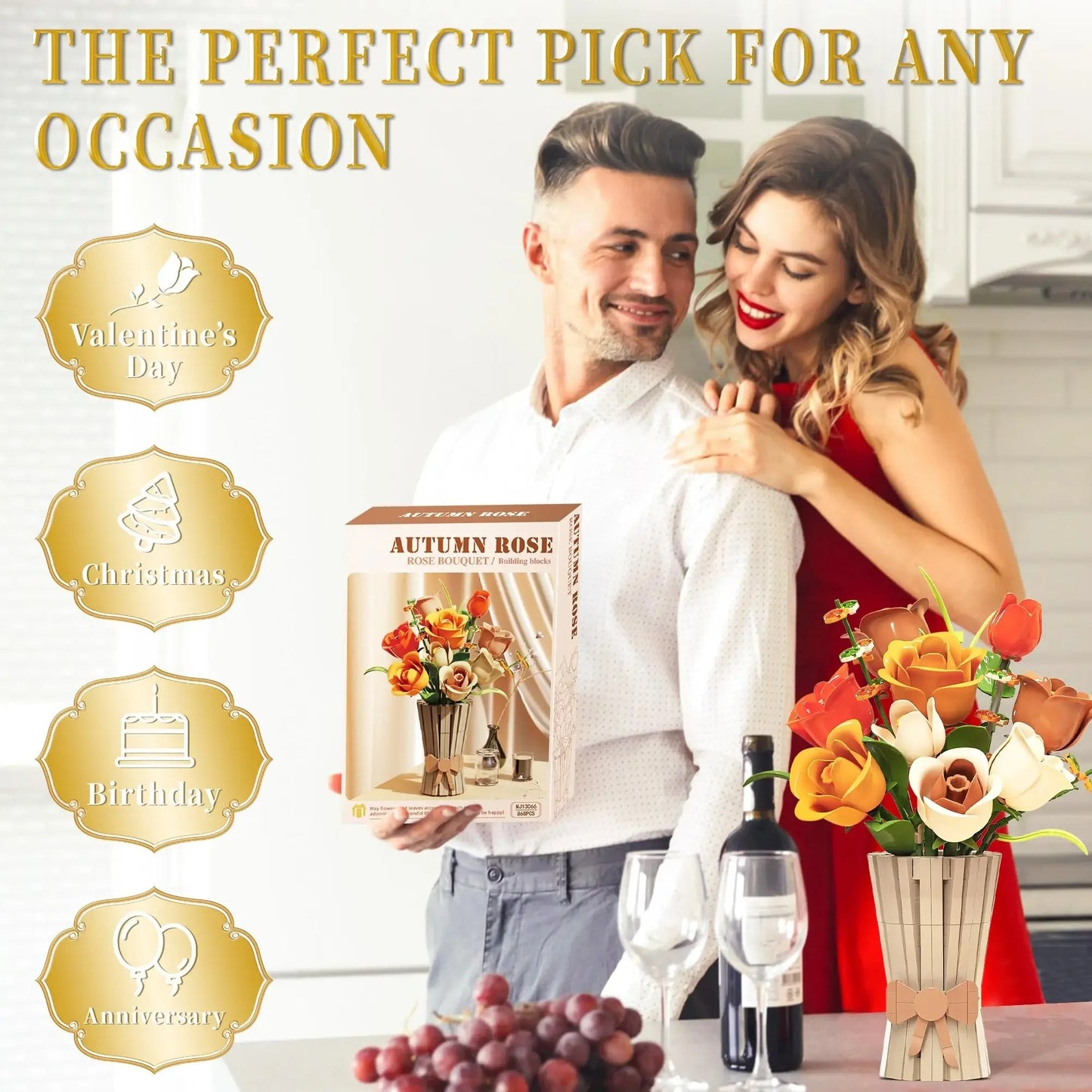 Flower Pot Building Blocks Flower Assembly Toys