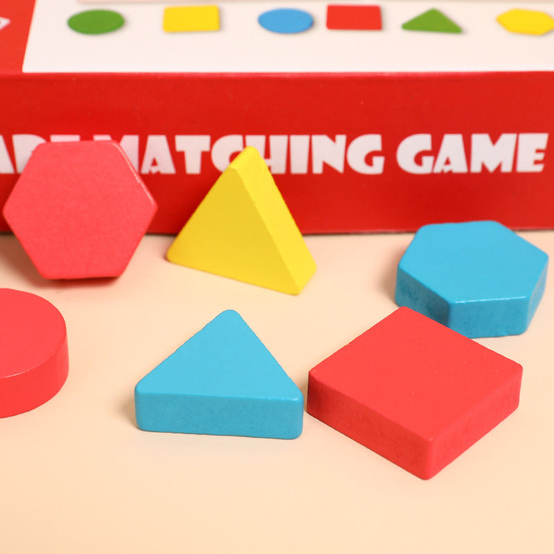 Wooden Double-player Building Blocks Parent-child Interactive Children's Educational Toy