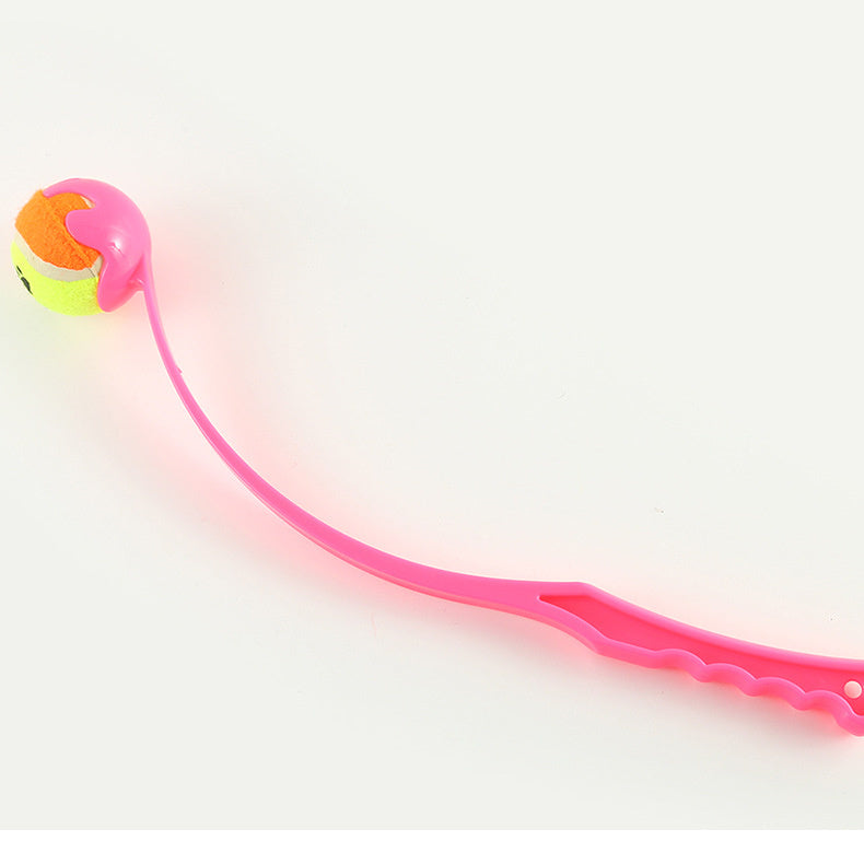 Pink variant of throw toy with ball 