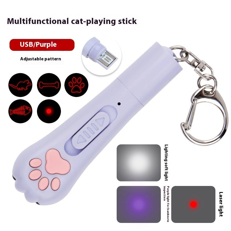 GlowPaws: Mini pet tracker toy.