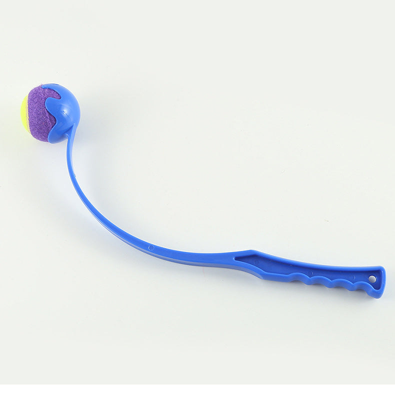 Blue variant of throw toy with ball 