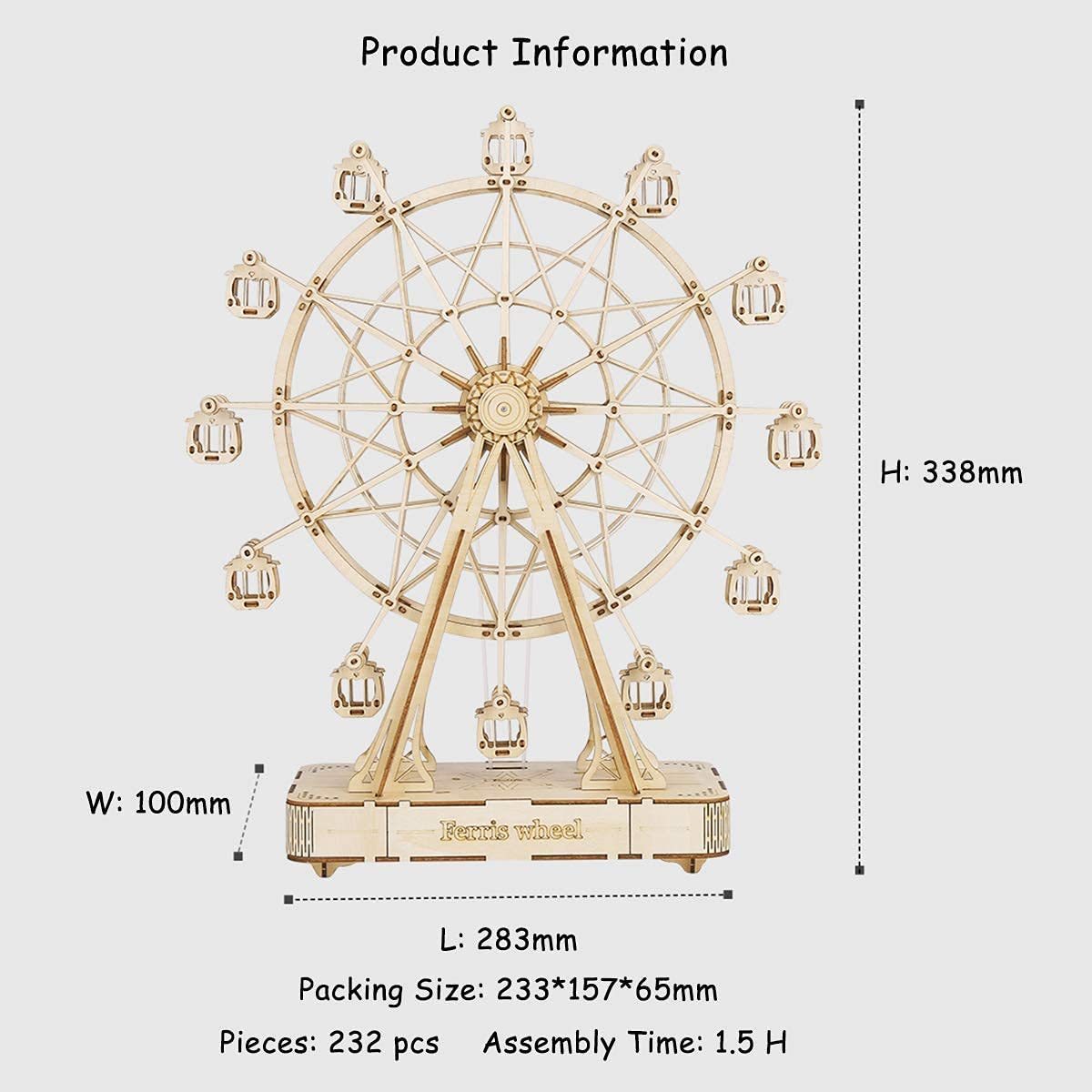 Ferris Wheel Music Box – Buildable Puzzle Kit