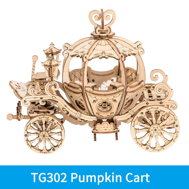 Pumpkin Cart Model 3D Wooden Puzzle