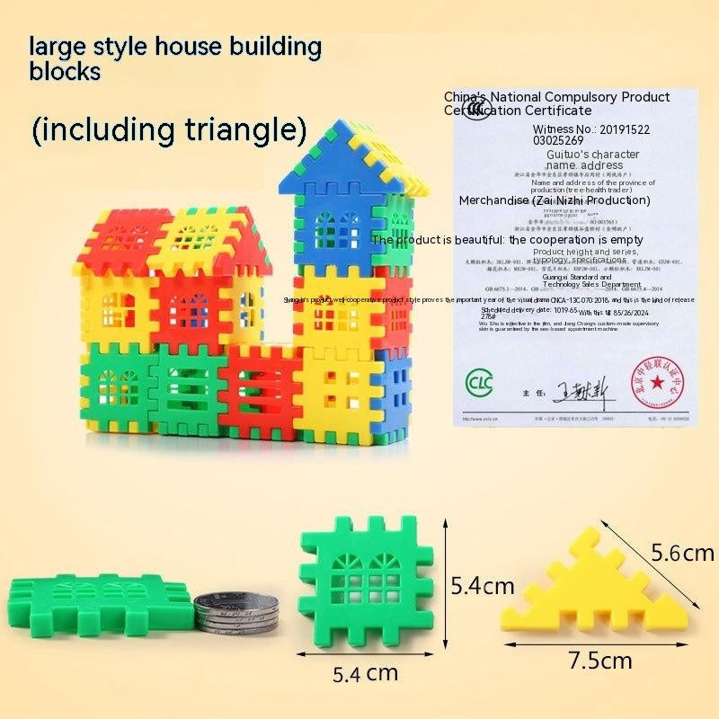 House Building Blocks Toys 3-6 Years Old Large House