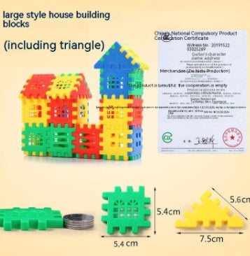House Building Blocks Toys 3-6 Years Old Large House