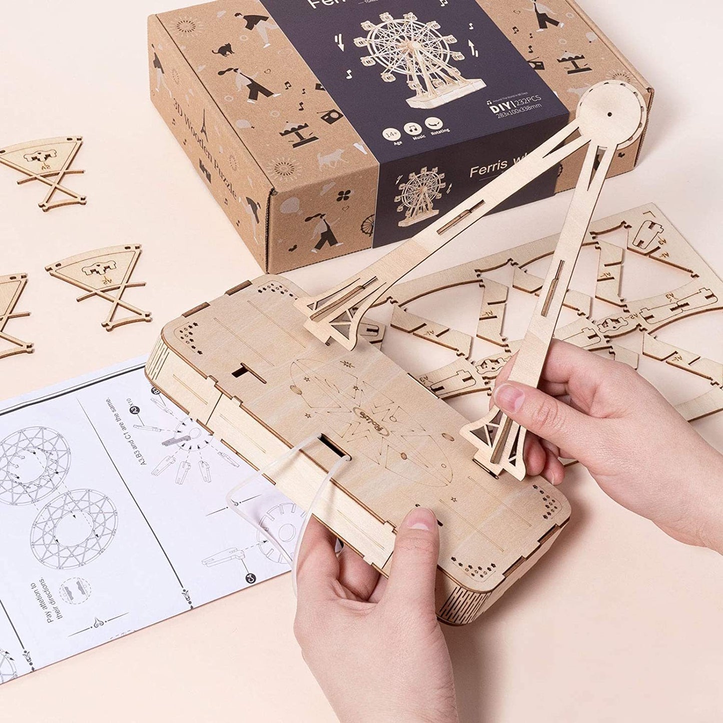 Ferris Wheel Music Box – Buildable Puzzle Kit